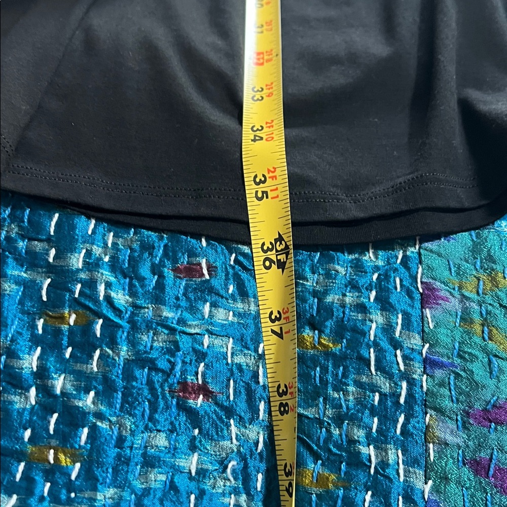 Eileen Fisher Black Midi Skirt. XL.  New.  Side pockets. - Picture 3 of 6